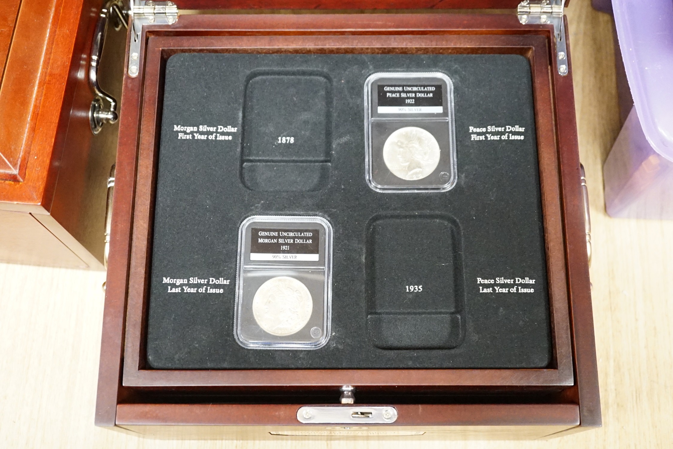 A group of incomplete collector's coin sets
